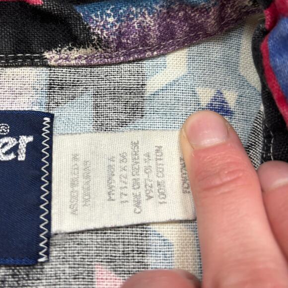 Vintage Wrangler Aztec Southwest Button Up Shirt X Long Tails Men's XL - Picture 5 of 9